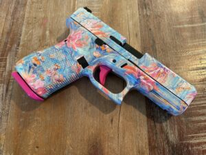 Glock g44 for sale customized with hydrographics and cerakote girlfriend spouse with pink guns