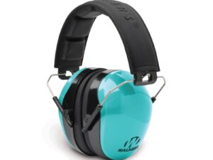 image of Walker's brand passive ear muffs an ear protection product. Featured in a light Sky Blue.