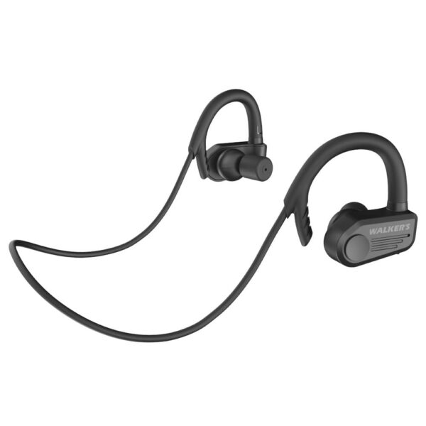 Front and right side angled view of the walker's atacs sport earbuds for in-ear protection. Image showcases inside of the right ear piece