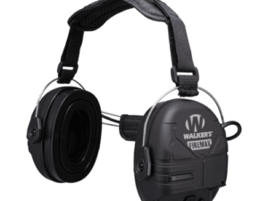 front view of the Walker's Brand FireMax bluetooth headphones ear protection and walkie talkie