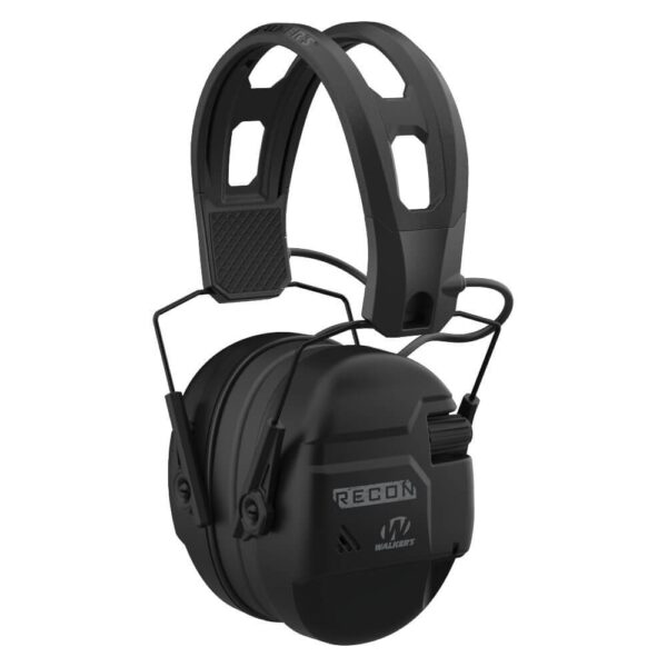 Walker's digital electronic muffs featured in black and optional to customize with your customized gun