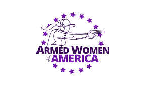 Image of the logo representing the women's arms organization Armed Women of America 