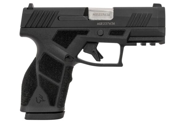 Right-side view of the Taurus GX2 9mm pistol highlighting the manual safety and textured ergonomic grip.